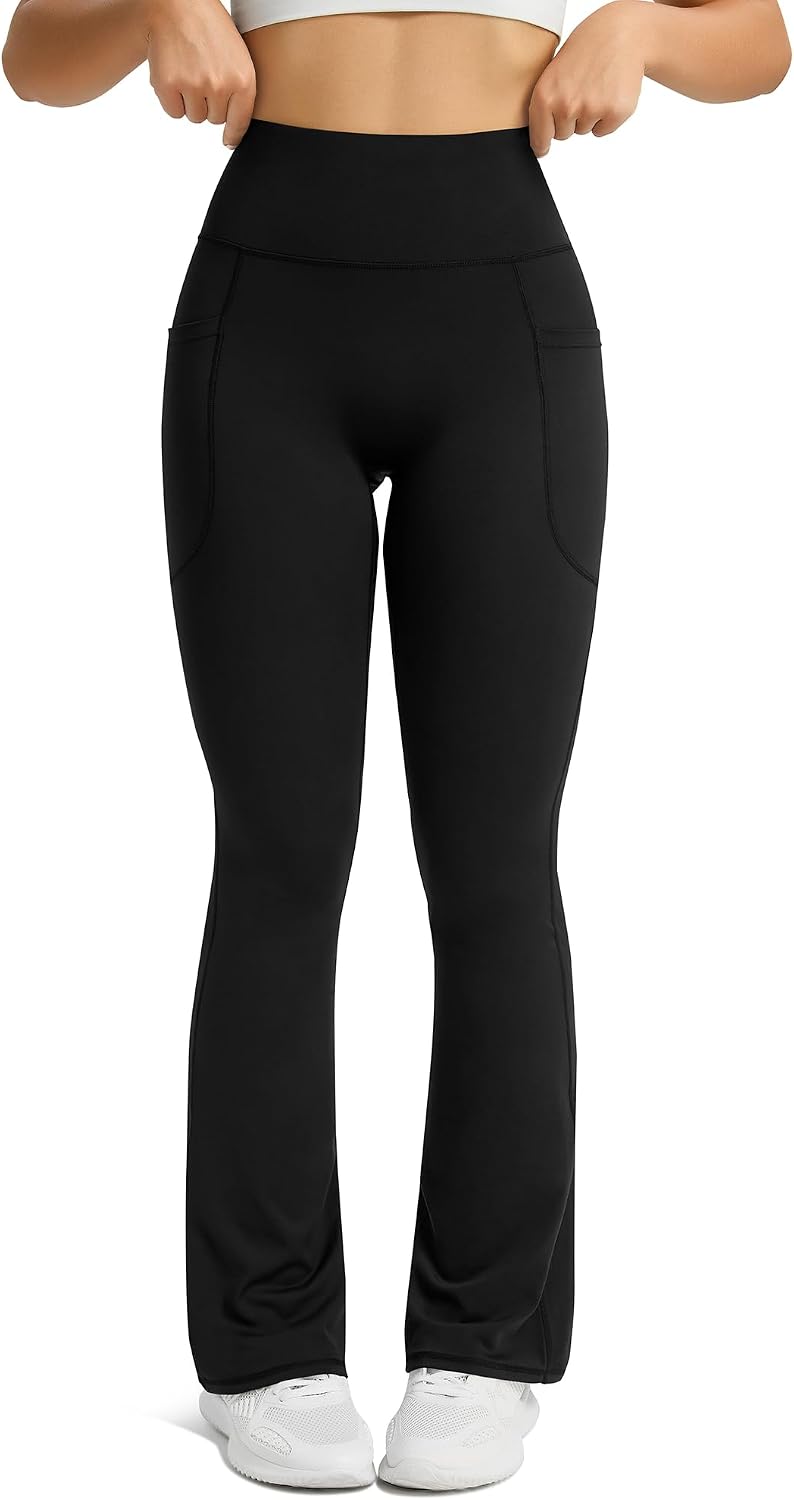 Women's Micro-Flare Yoga Pants with Pockets