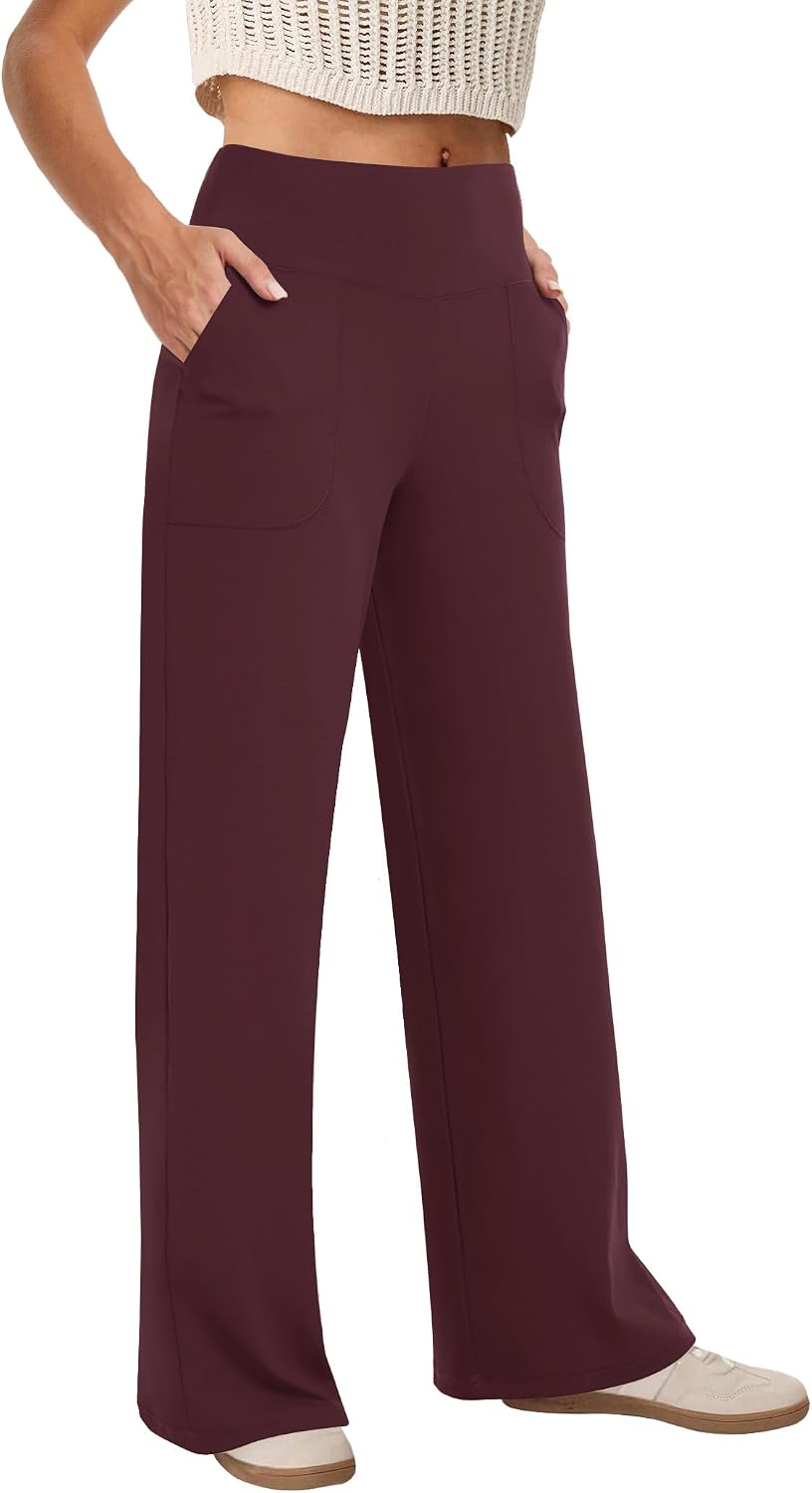 Women's High-Waisted Wide-Leg Yoga Pants
