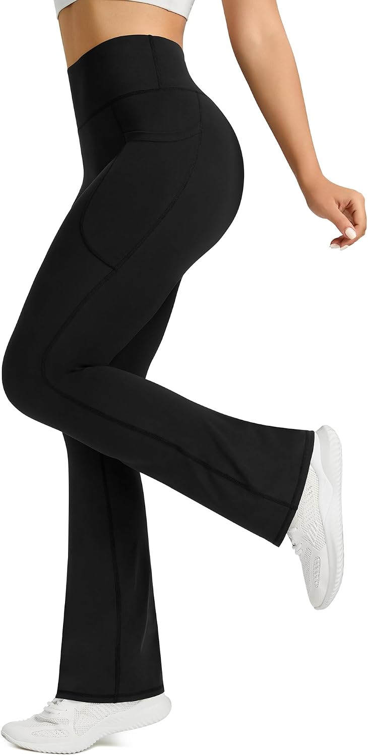 Women's Micro-Flare Yoga Pants with Pockets