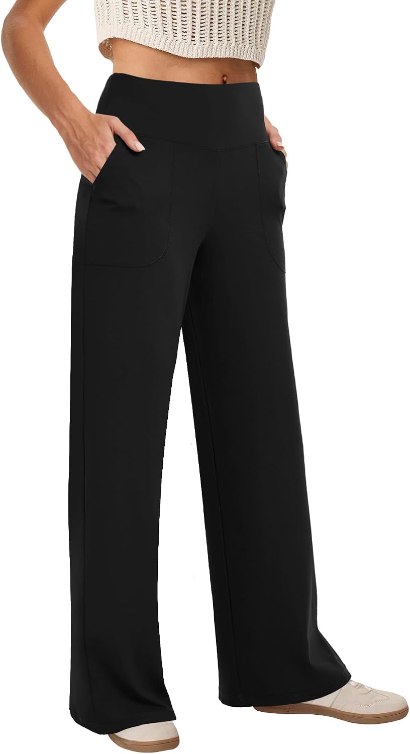 Women's High-Waisted Wide-Leg Yoga Pants