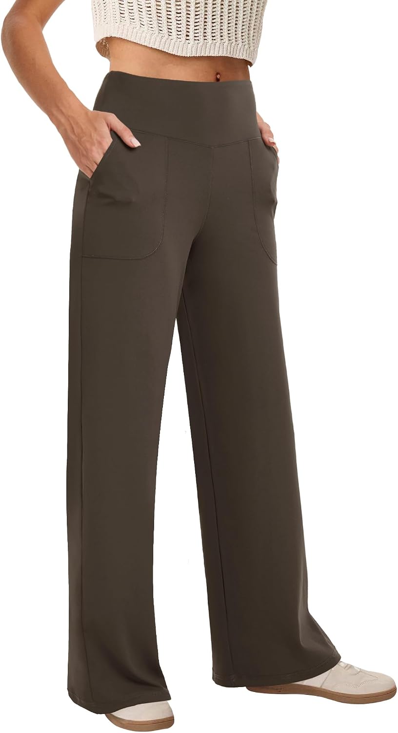 Women's High-Waisted Wide-Leg Yoga Pants