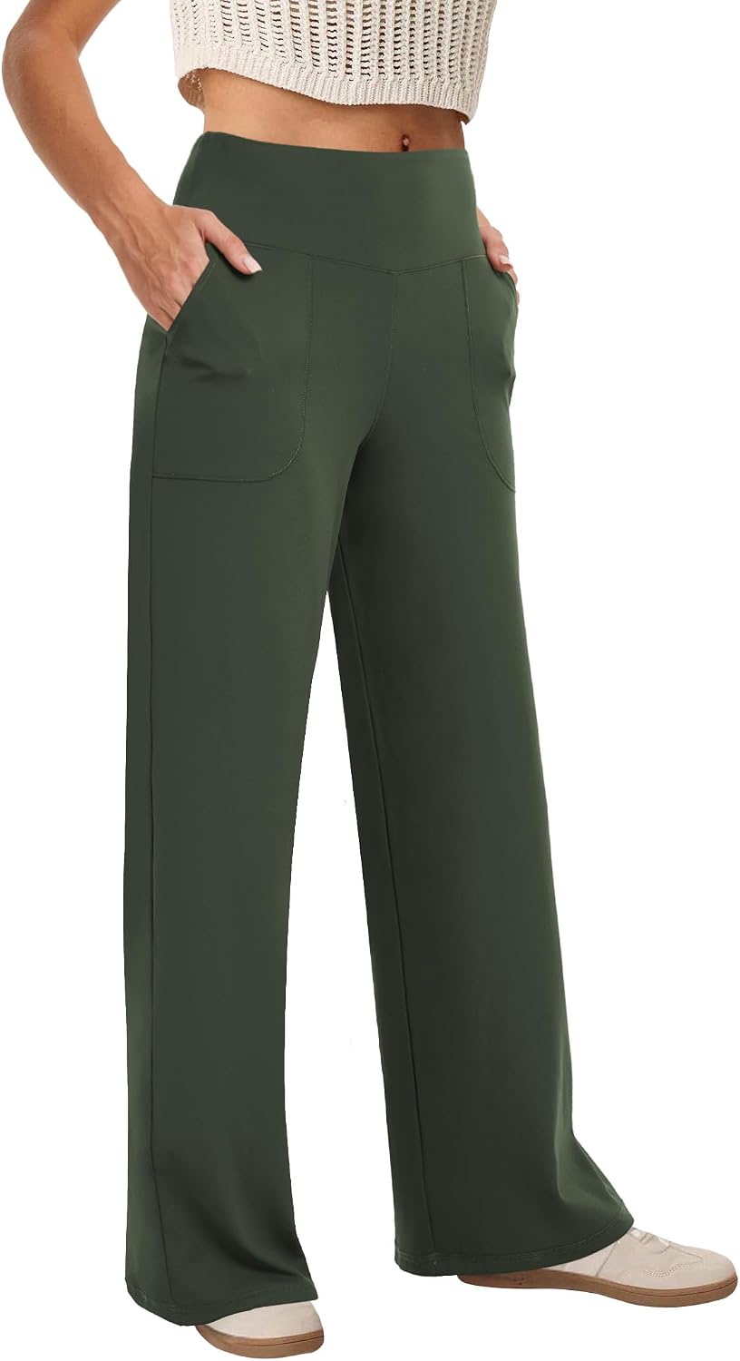 Women's High-Waisted Wide-Leg Yoga Pants