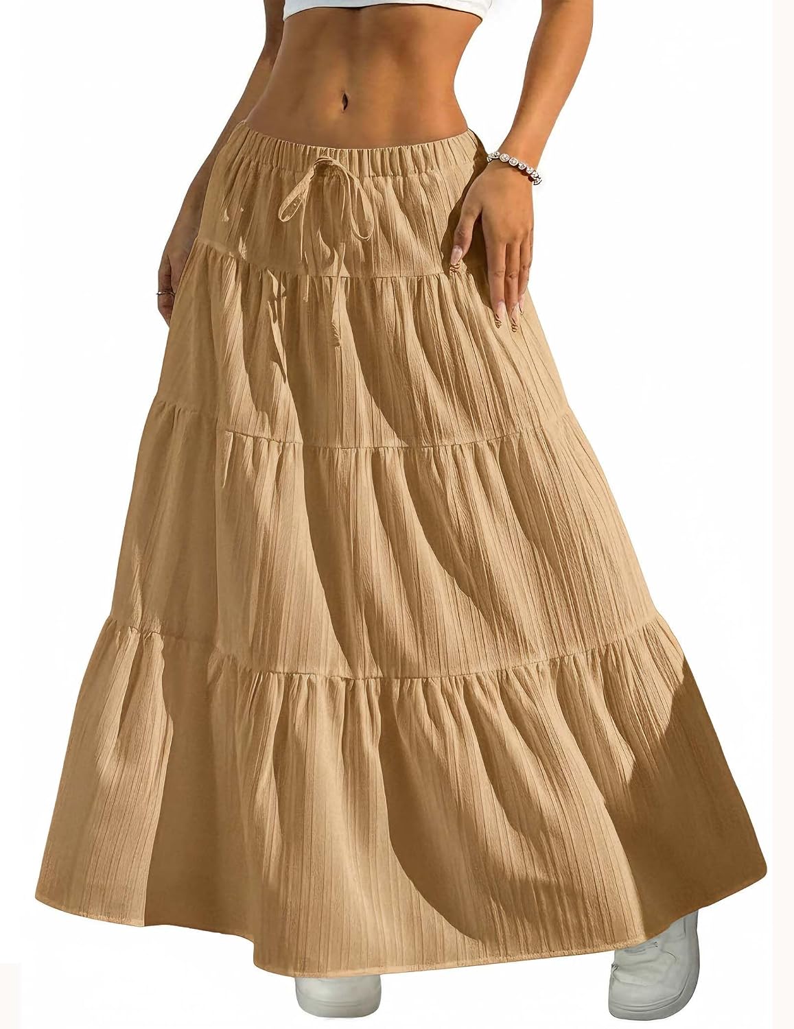 Women's Bohemian-Style Flowy Maxi Dress – Elegant A-Line Maxi Dress