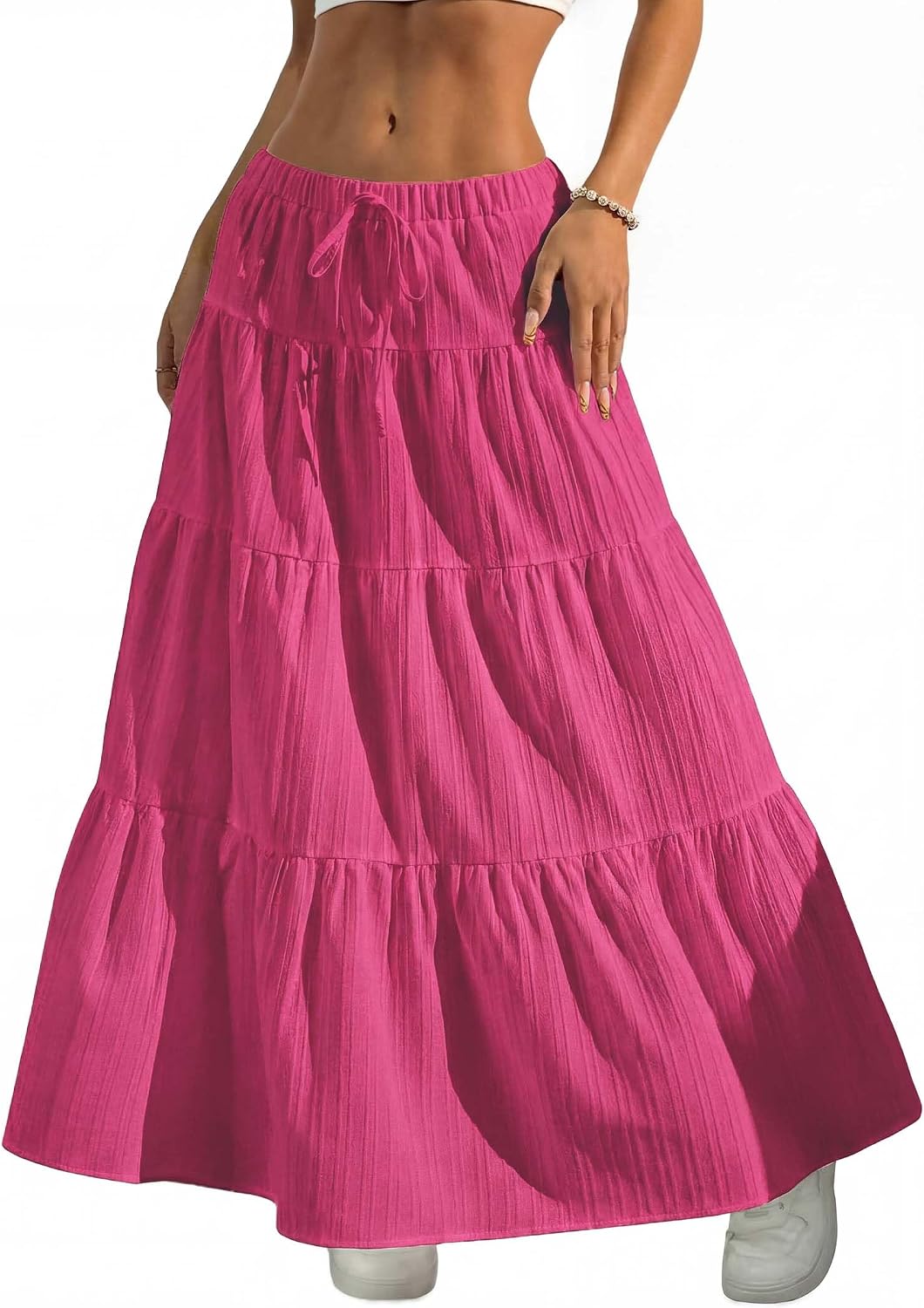 Women's Bohemian-Style Flowy Maxi Dress – Elegant A-Line Maxi Dress