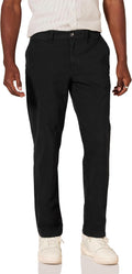 Men's Slim-Fit All-Weather Stretch Casual Chinos (Khaki, Size 34W x 32L)