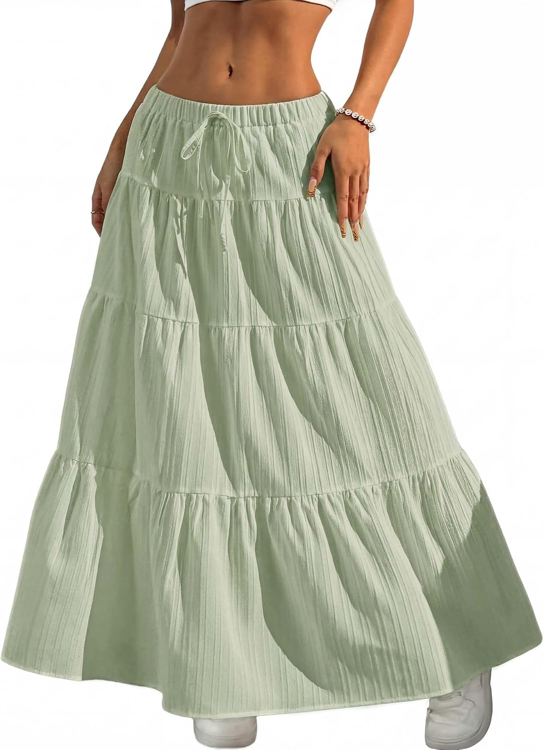 Women's Bohemian-Style Flowy Maxi Dress – Elegant A-Line Maxi Dress