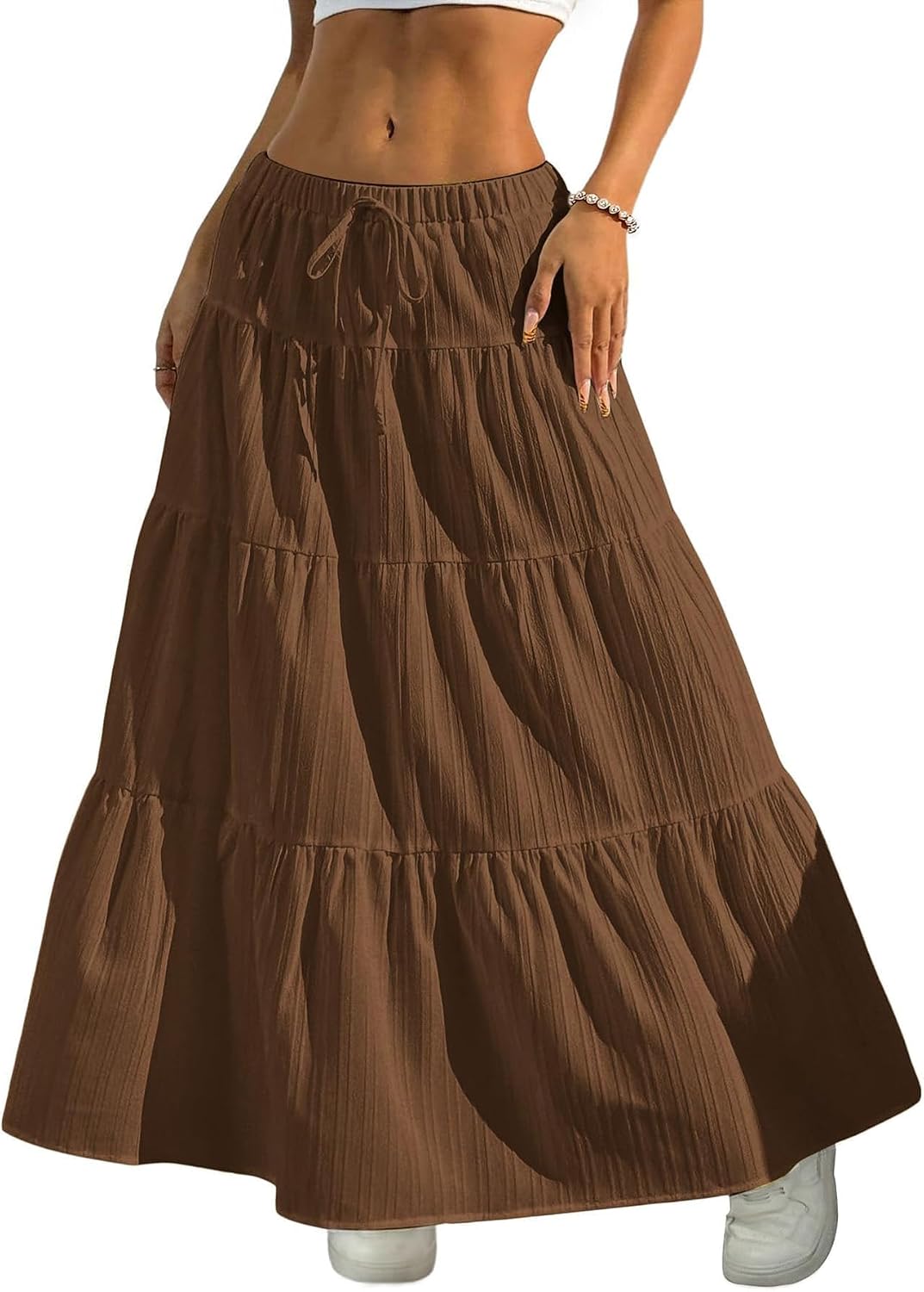 Women's Bohemian-Style Flowy Maxi Dress – Elegant A-Line Maxi Dress