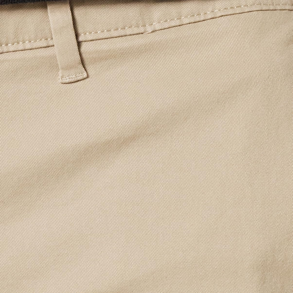 Men's Slim-Fit All-Weather Stretch Casual Chinos (Khaki, Size 34W x 32L)