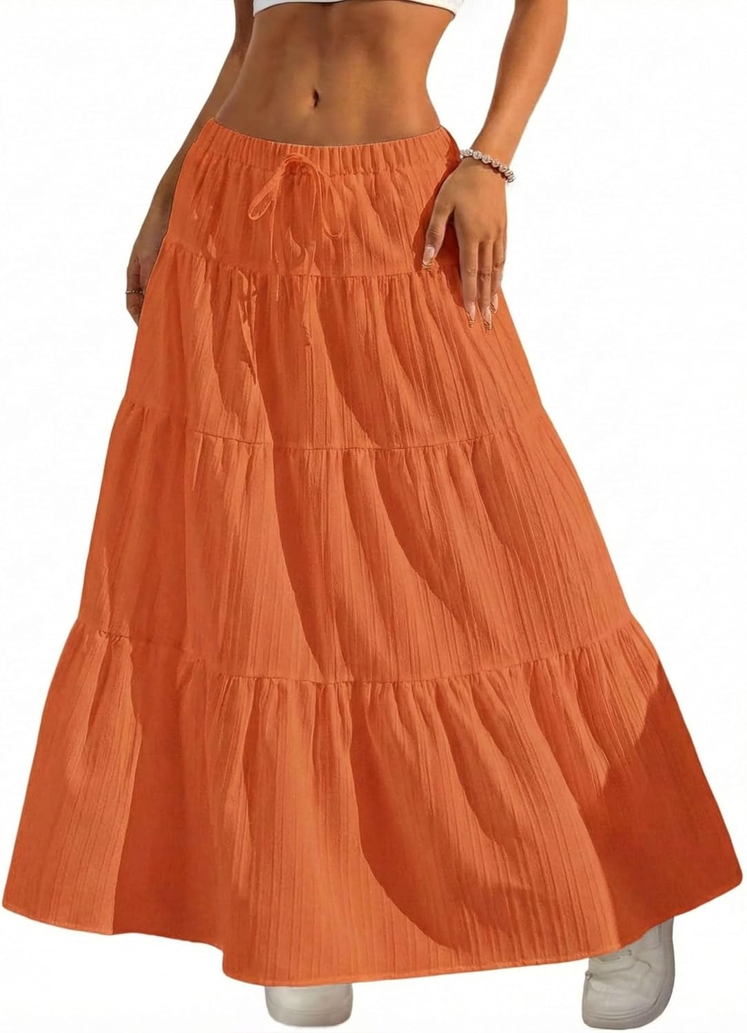 Women's Bohemian-Style Flowy Maxi Dress – Elegant A-Line Maxi Dress