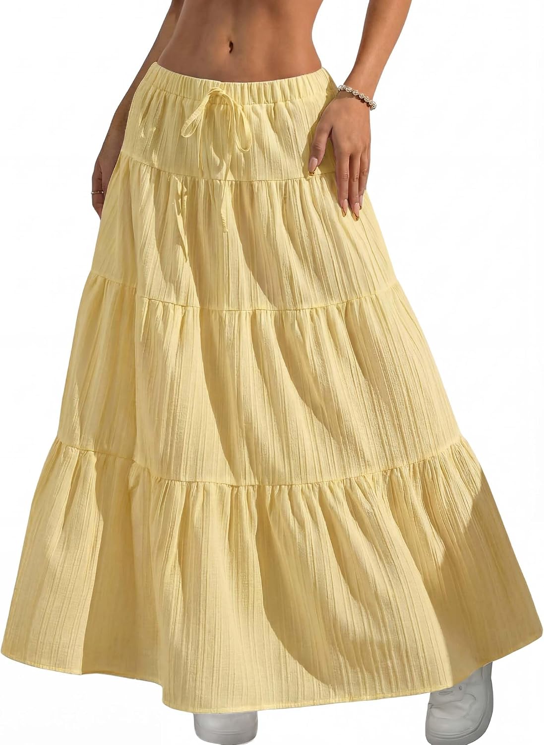 Women's Bohemian-Style Flowy Maxi Dress – Elegant A-Line Maxi Dress