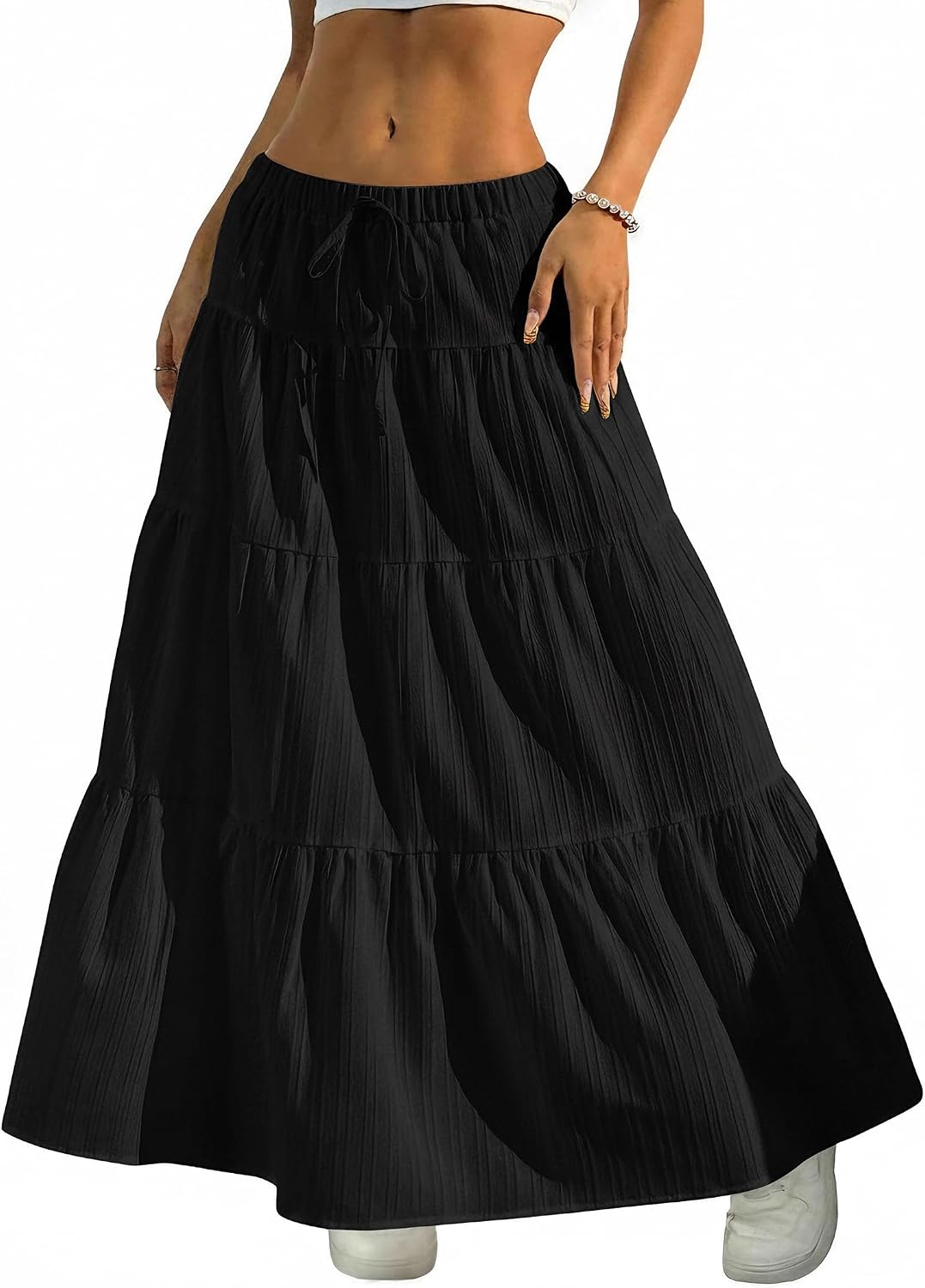 Women's Bohemian-Style Flowy Maxi Dress – Elegant A-Line Maxi Dress