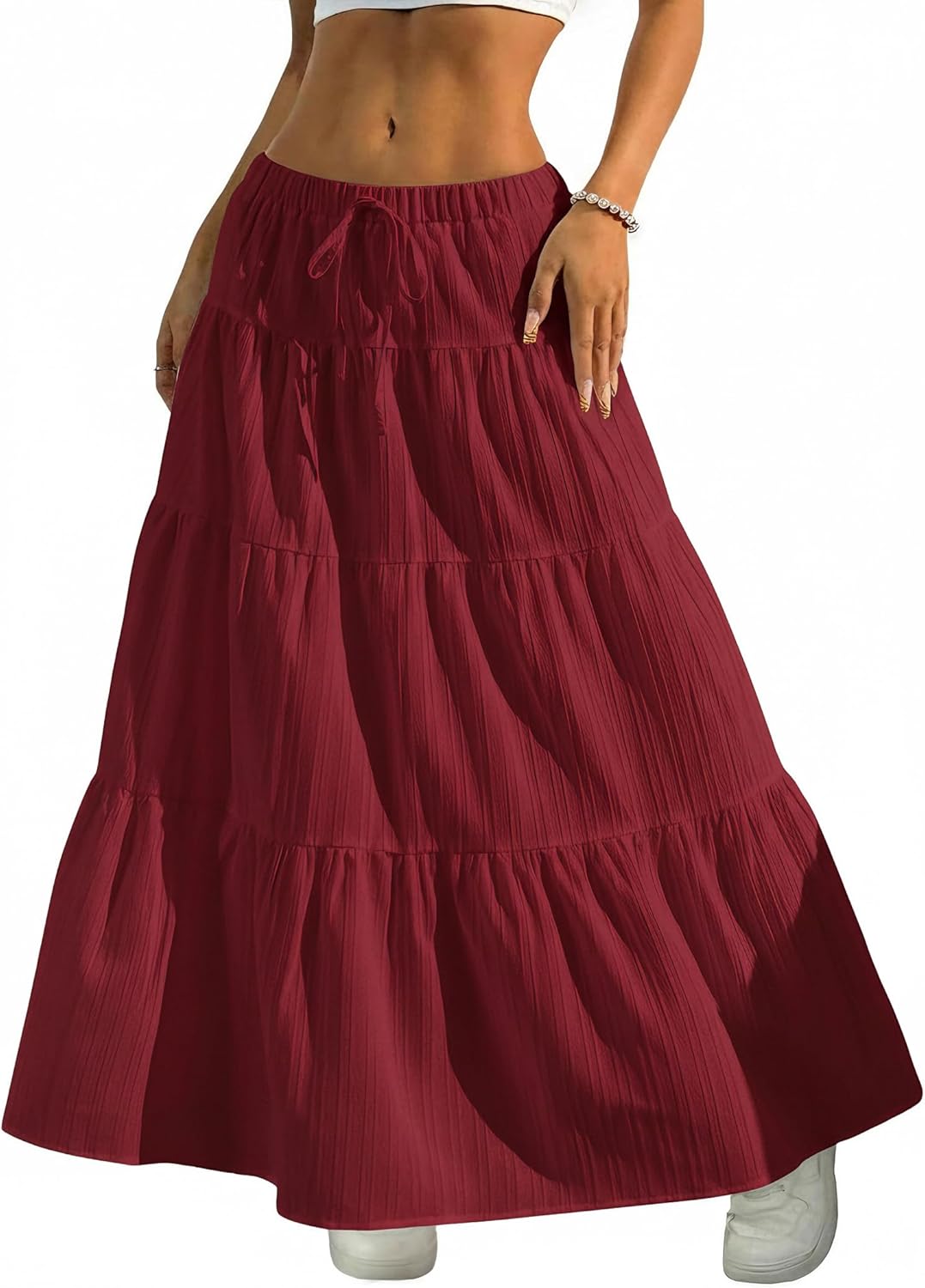 Women's Bohemian-Style Flowy Maxi Dress – Elegant A-Line Maxi Dress