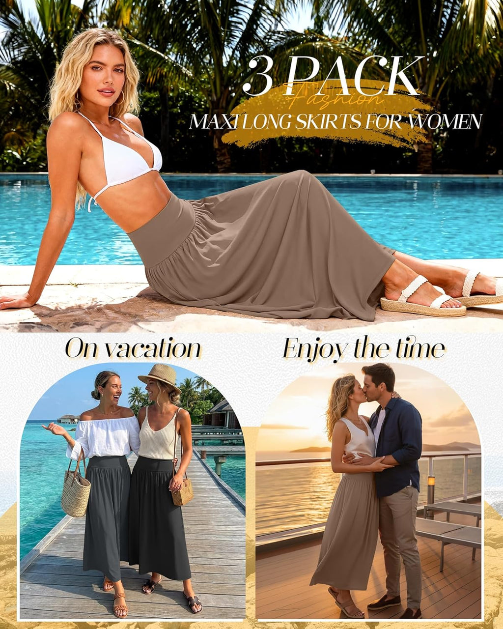 Women's Long Skirt (3-Pack)