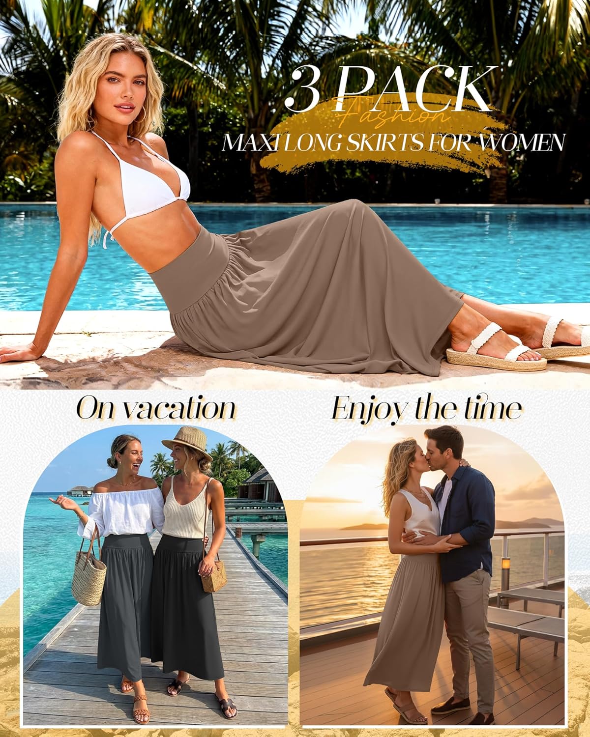 Women's Long Skirt (3-Pack)
