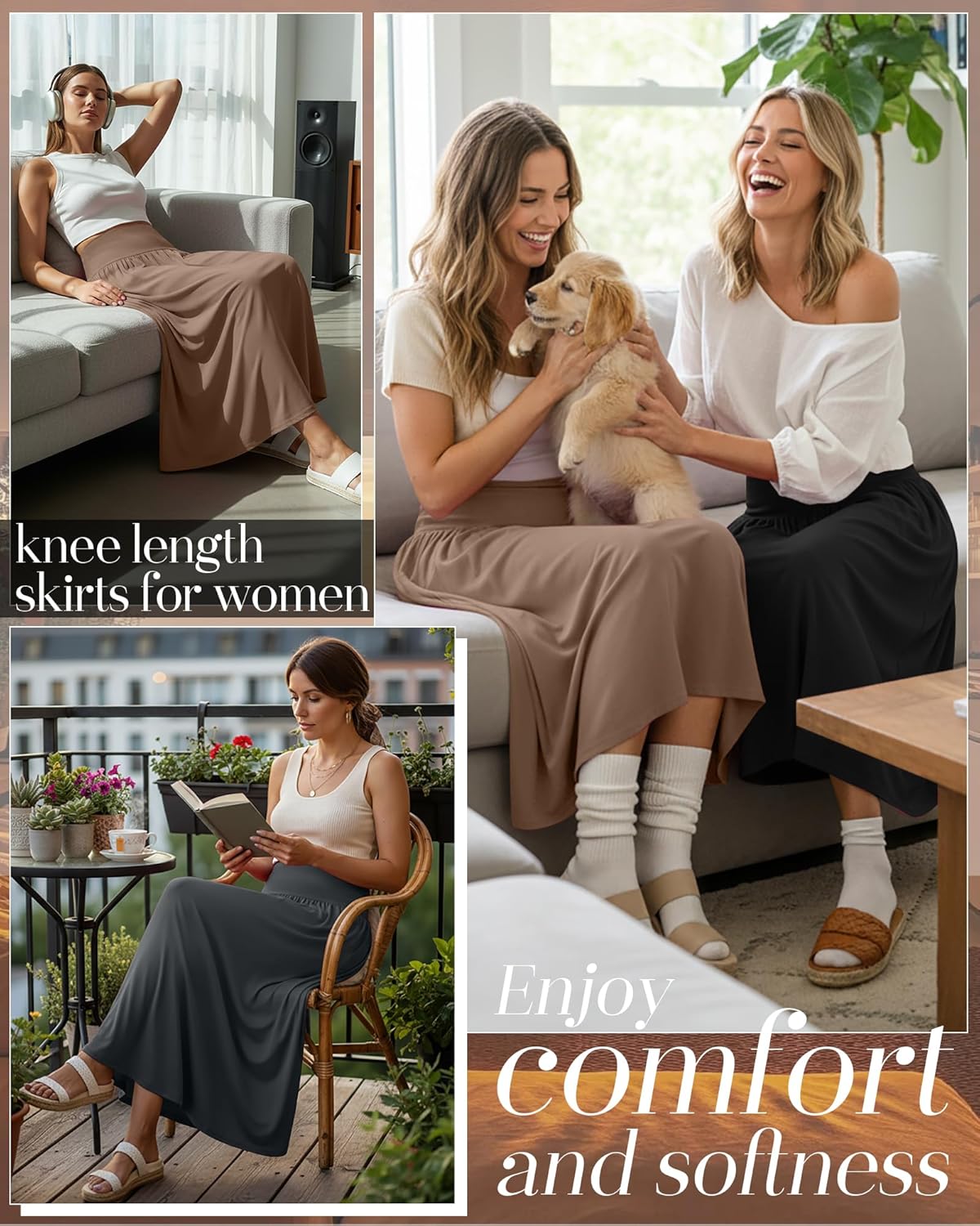 Women's Long Skirt (3-Pack)